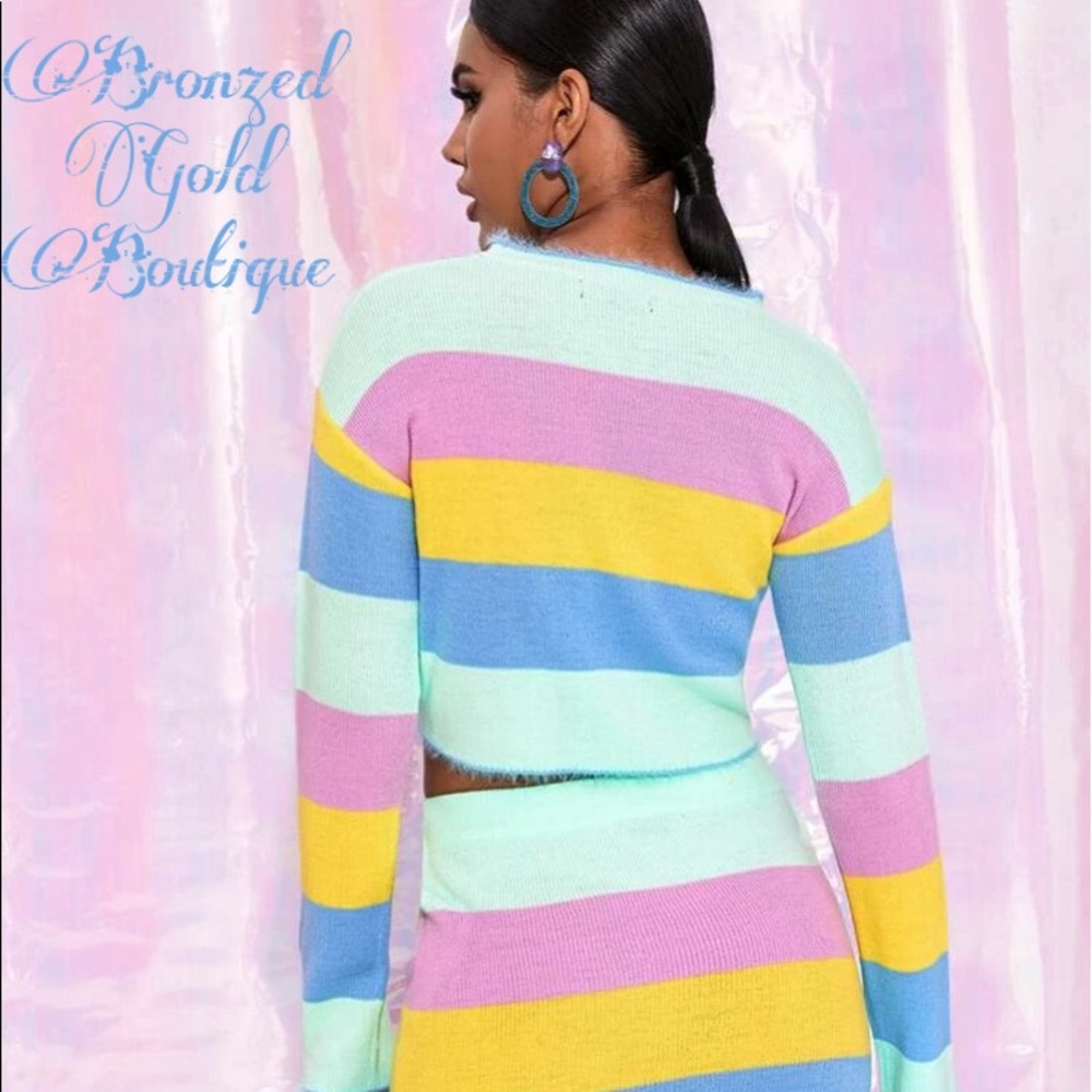 💙 ColorBlock Skirt Set 💙